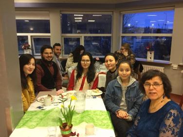 Hópur kvenna frá Afghanistan var meðal gestanna