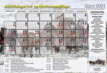 Þvertrúardagatalið fyrir mars árið 2021 